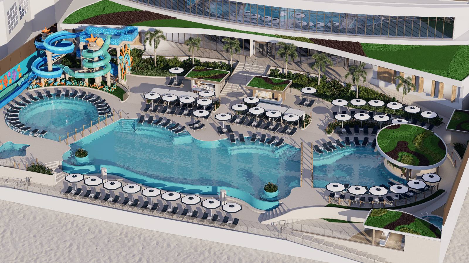 Beach Palace — pool and beach
