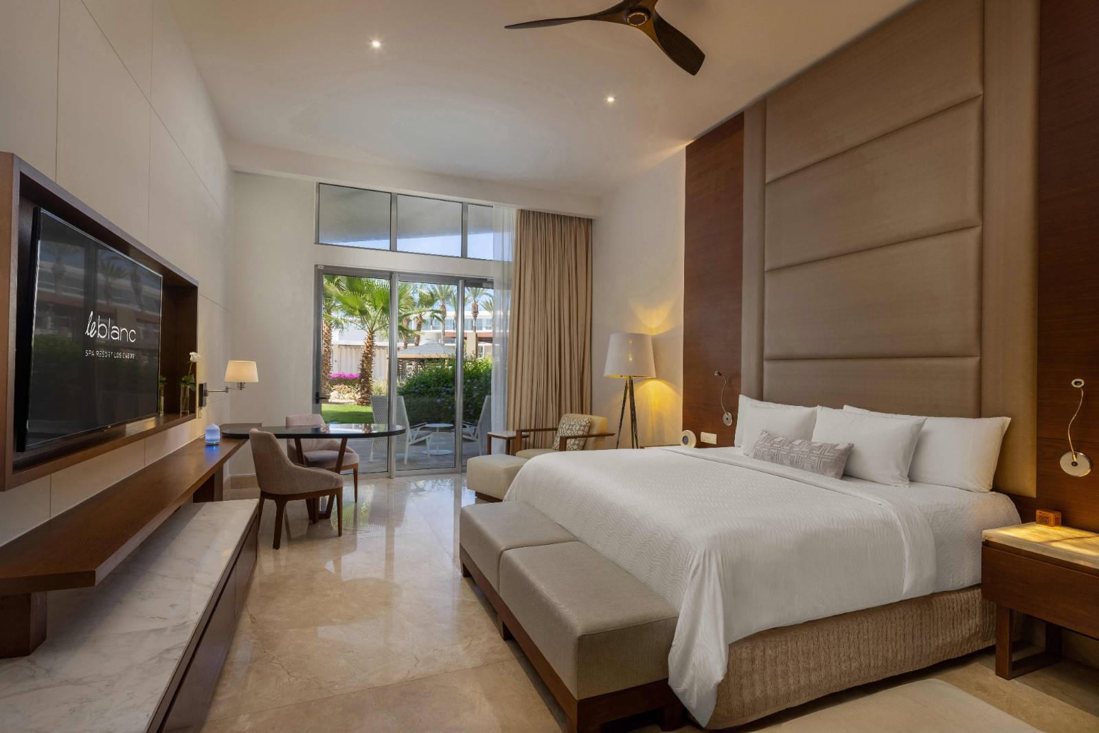 Royale Deluxe: same room and service, garden terrace instead of the ocean