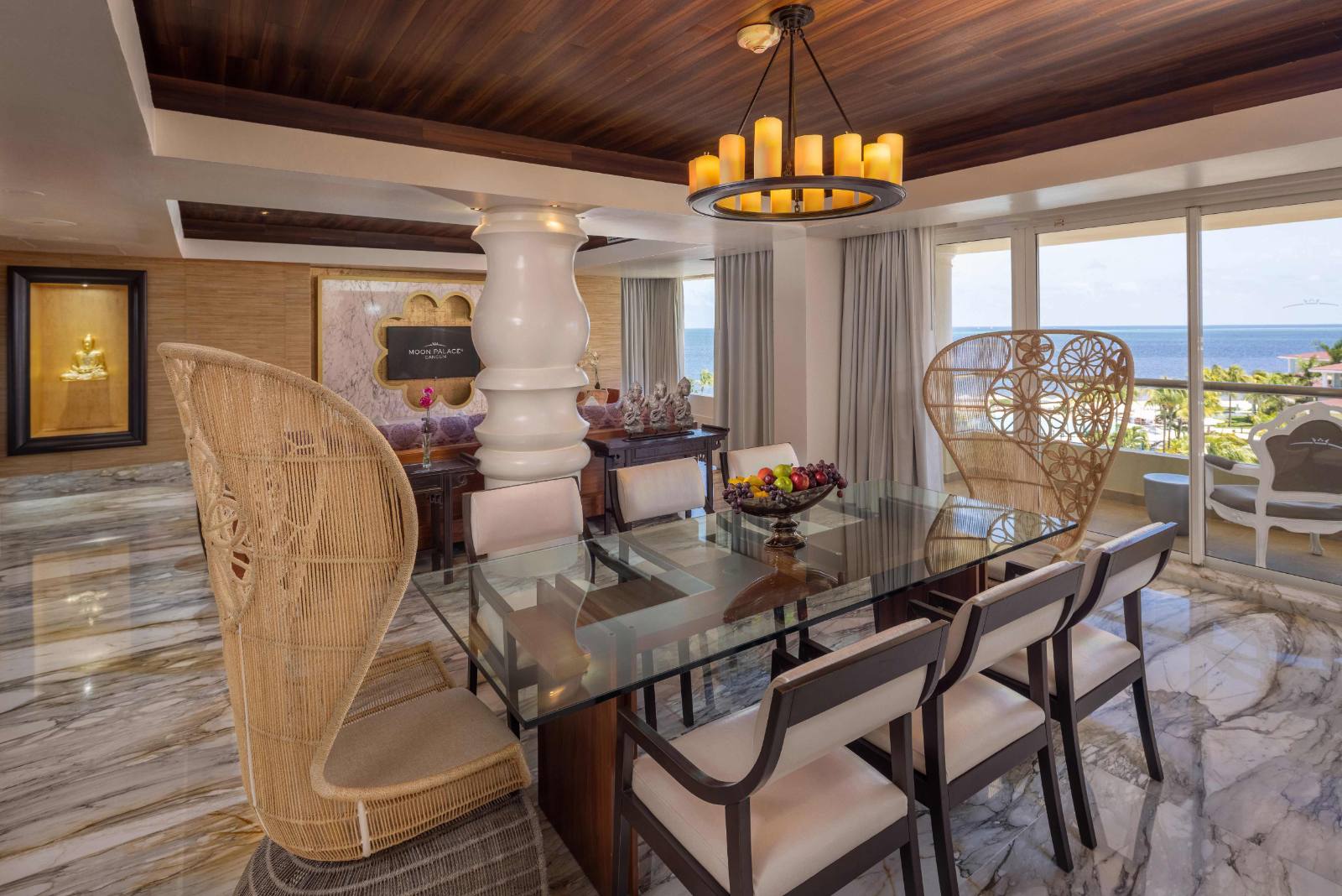 The shared living room: where a family of eight actually spends the evening