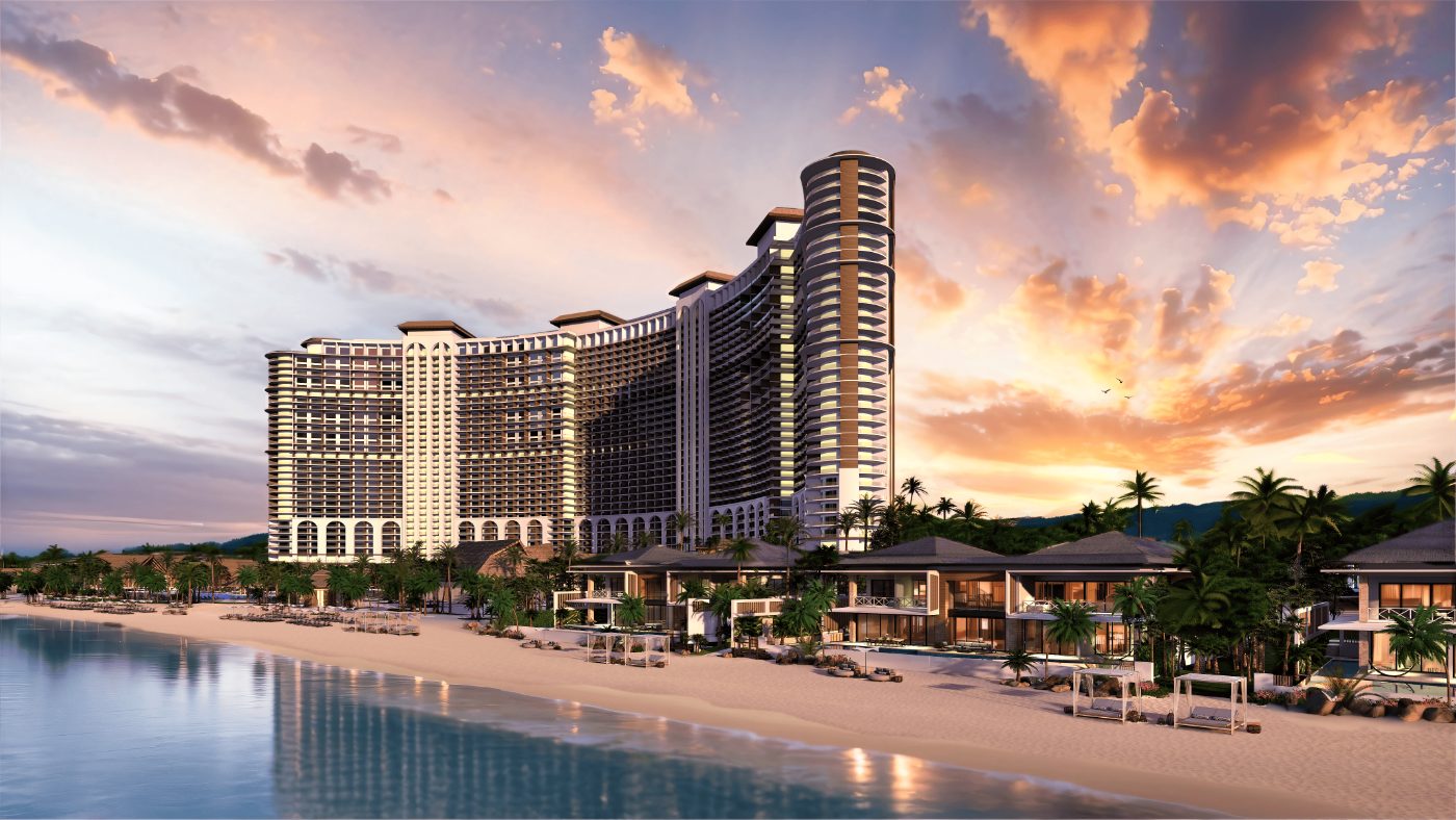 Moon Palace The Grand Montego Bay, architect's render of the beachfront