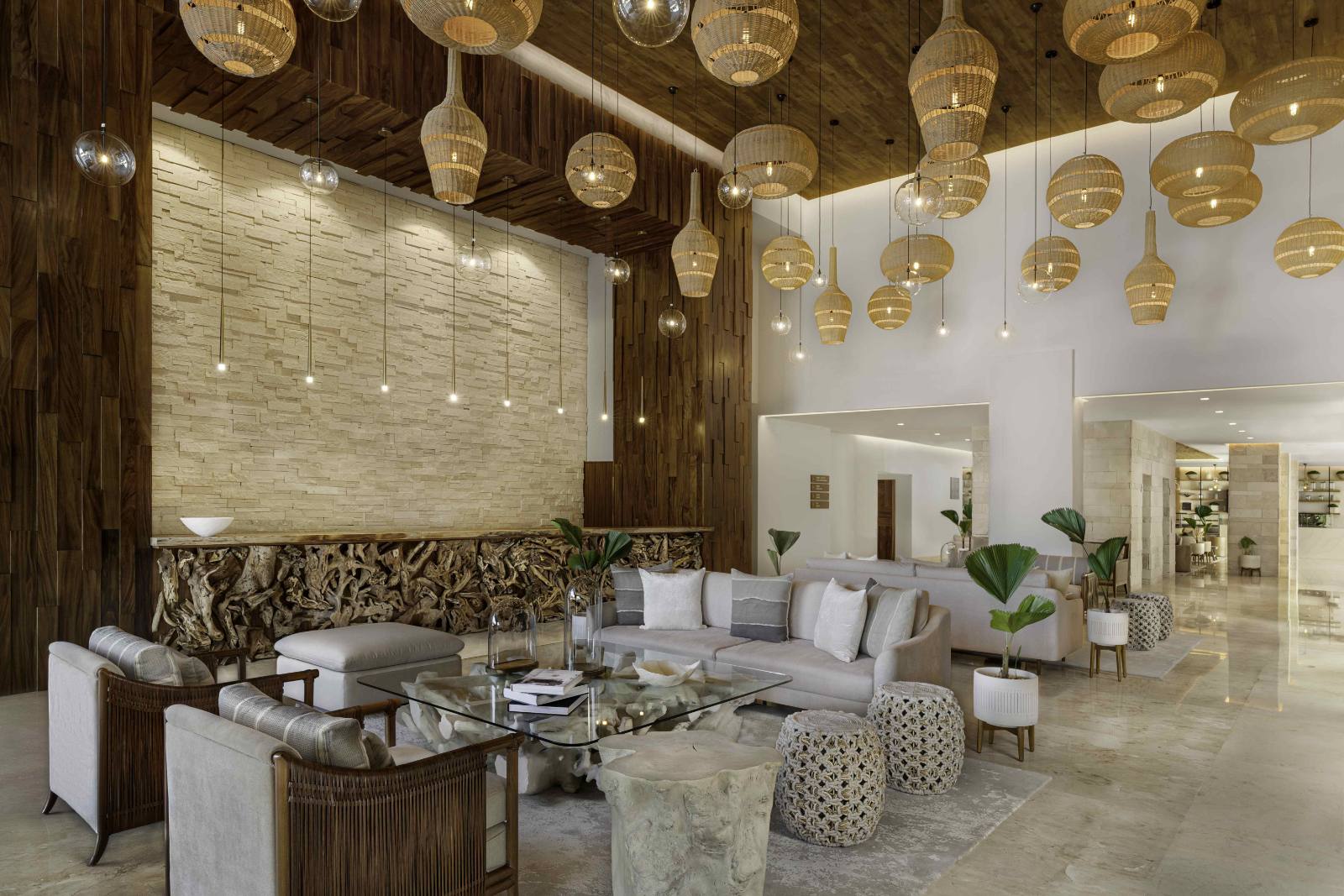 The lobby: small enough to cross in twenty seconds